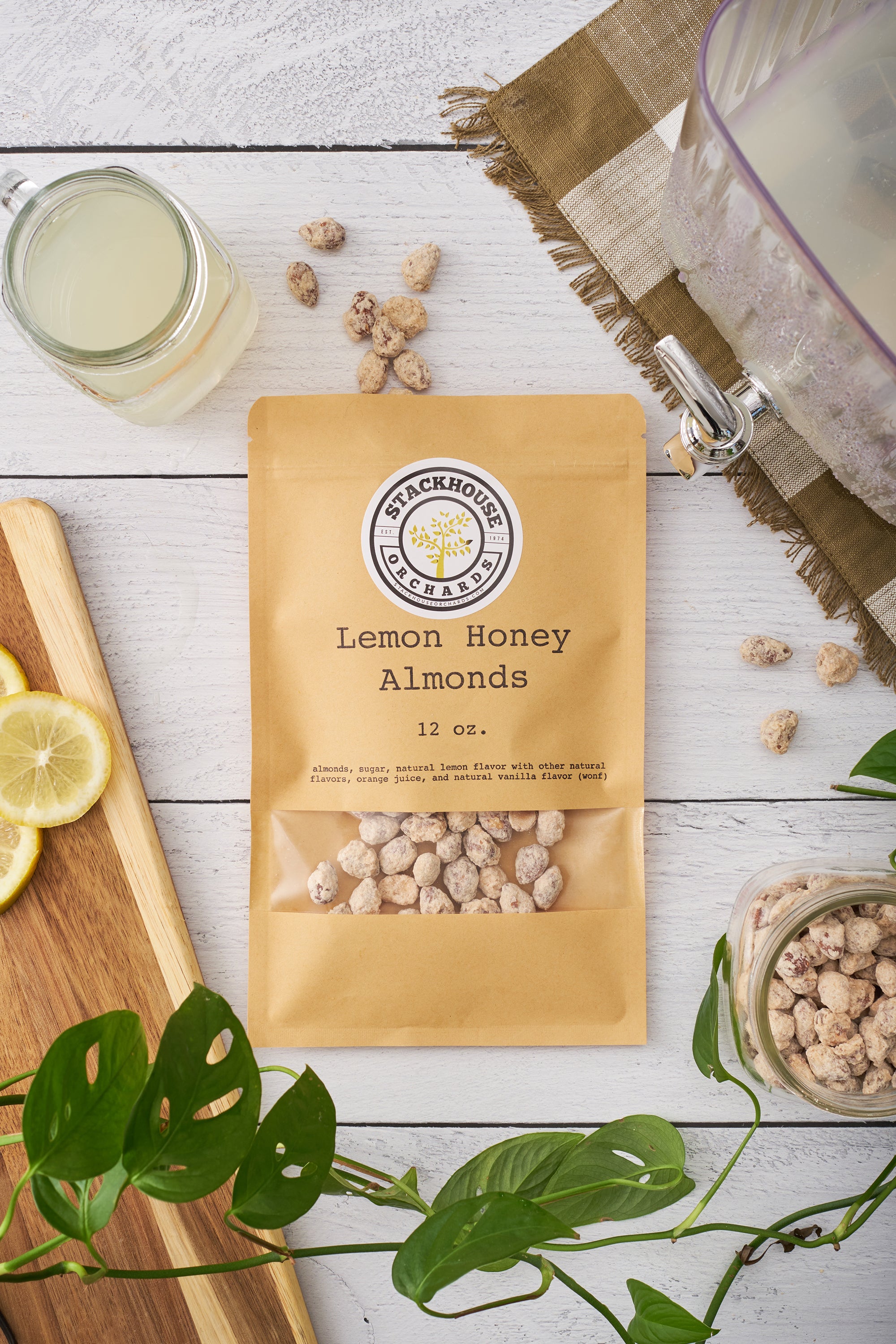 Lemon Honey Almonds